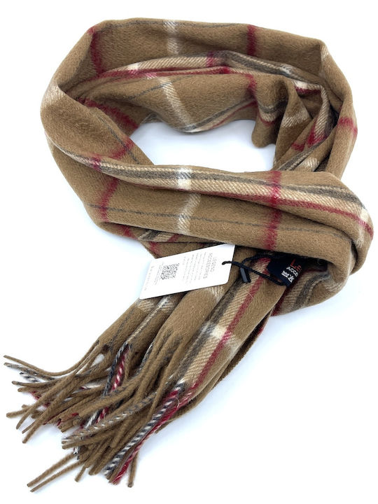 Legend Accessories Men's Wool Scarf Burgundy