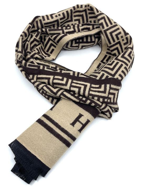 Men's Cashmere Scarf Brown