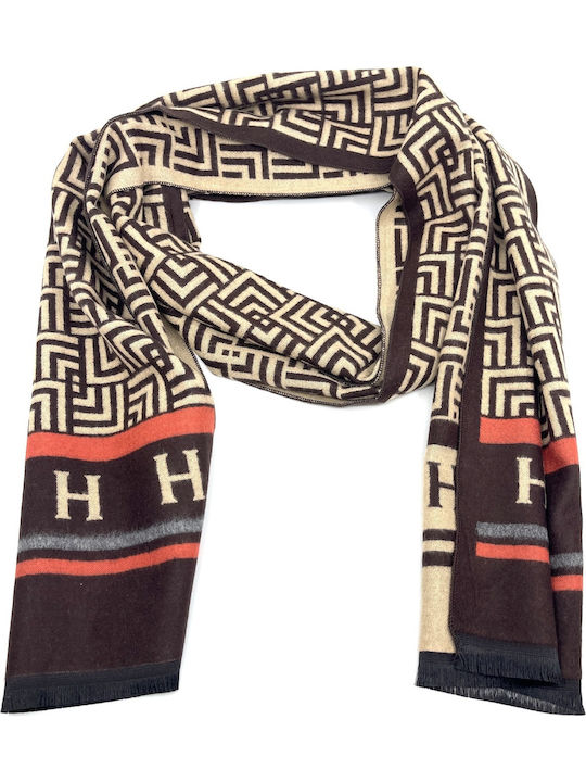 Men's Cashmere Scarf Brown