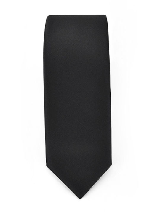 Stefano Mario Herren Krawatte Monochrom in Schwarz Farbe