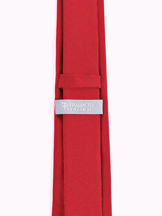 Fragosto Silk Men's Tie Monochrome Red
