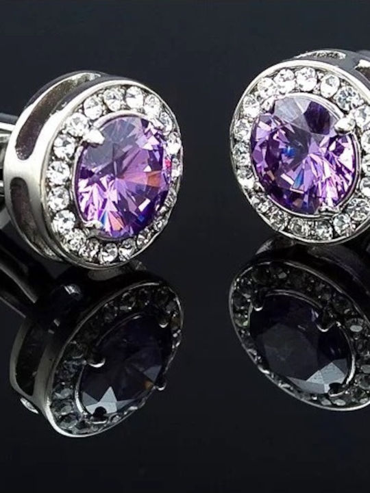 Legend Accessories Cufflinks from Silver in Blue Color