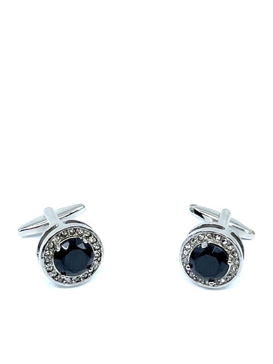 Legend Accessories Butoni din Argint de culoare Negru