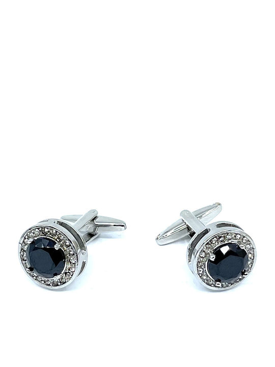 Legend Accessories Butoni din Argint de culoare Negru