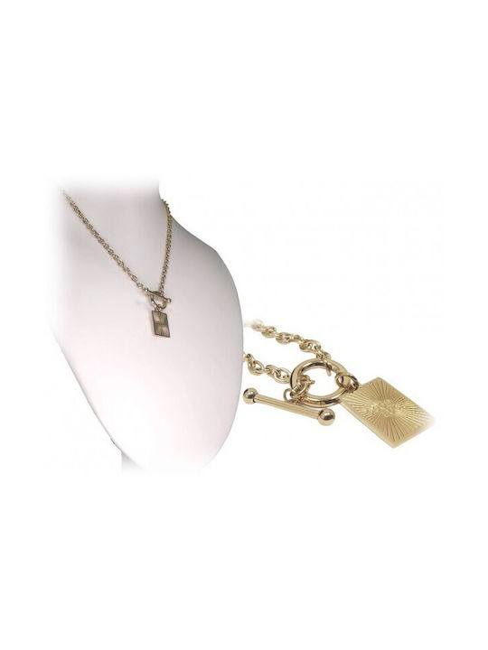 Karma Gifts Necklace Talisman from Gold Plated Steel