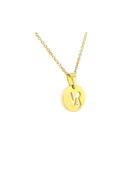 Xryseio Necklace Zodiac Sign from Gold 14K