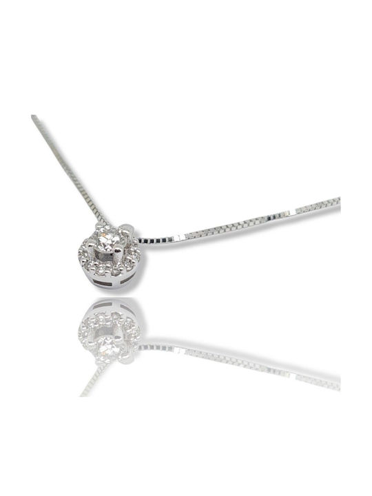 Mentzos Necklace From 18k White Gold