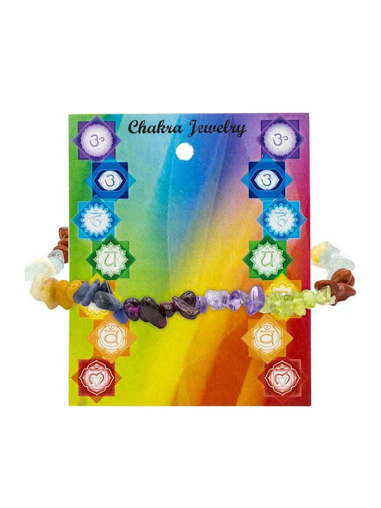 Damen Armband 7 Chakra aus Kabel 8cm