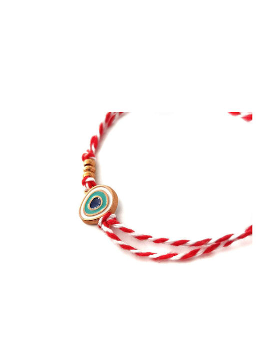 Xryseio Bracelet Martaki with design Eye made of Cord