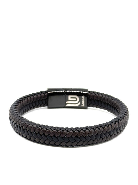 Legend Accessories Men's Leather Bracelet 21cm
