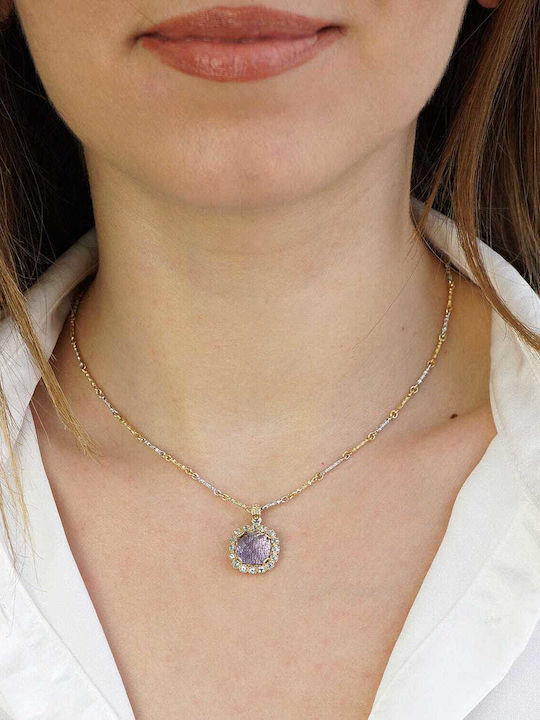 Dimitrios Exclusive Dimitrios Exclusive Halskette aus 18K Gold Lila