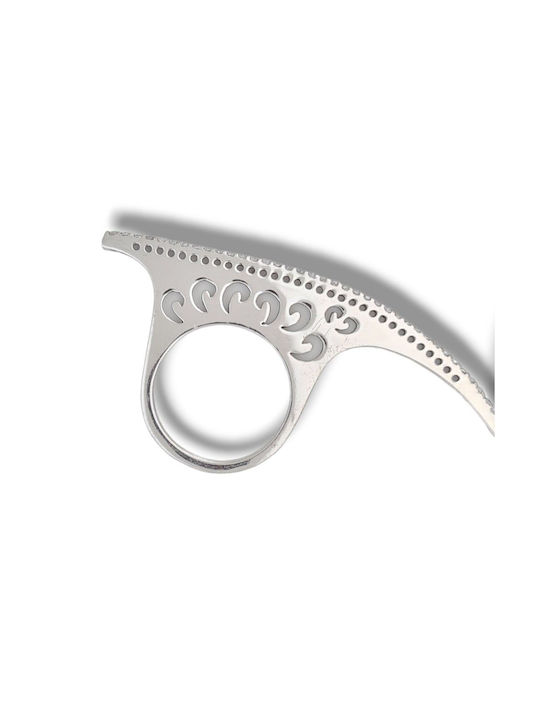 Mentzos Damen Ring mit Zirkonia aus Silber