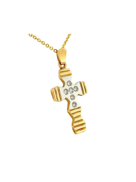 Xryseio Women's Gold Cross 14K