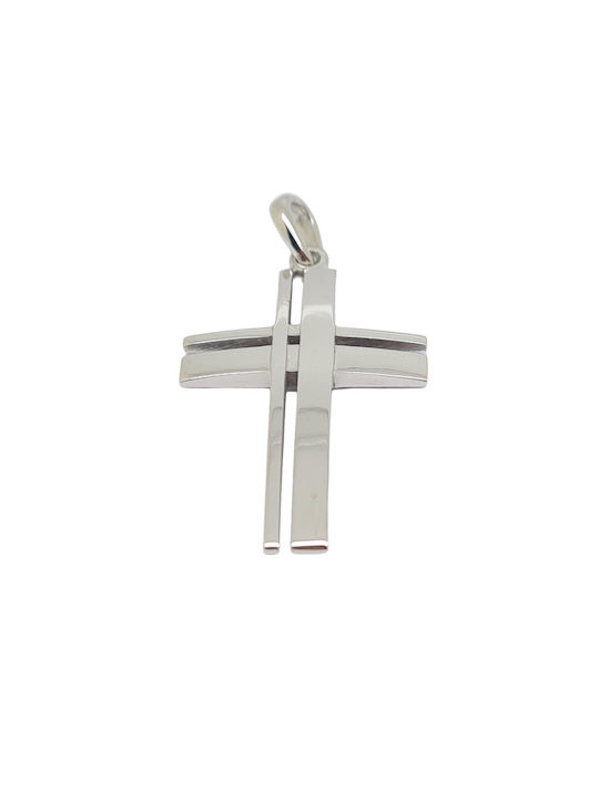 Mentzos White Gold Cross 14K