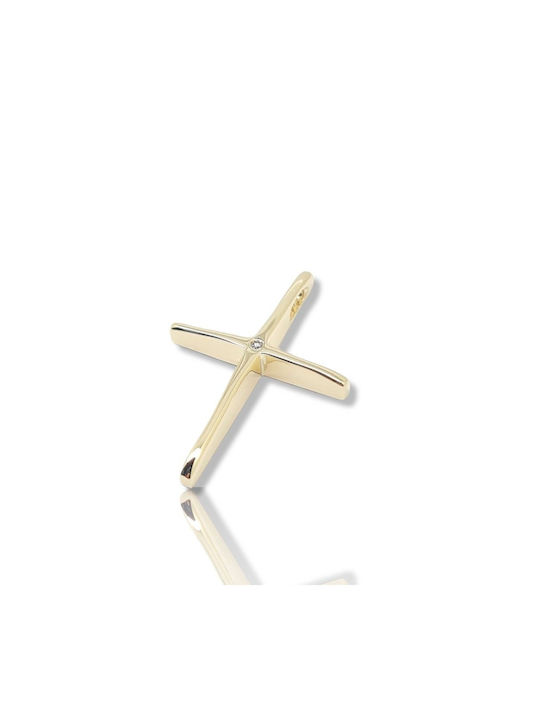 Mentzos Gold Kreuz 14K