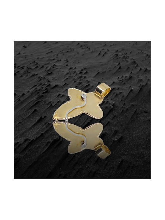 Mentzos Gold Kreuz 14K