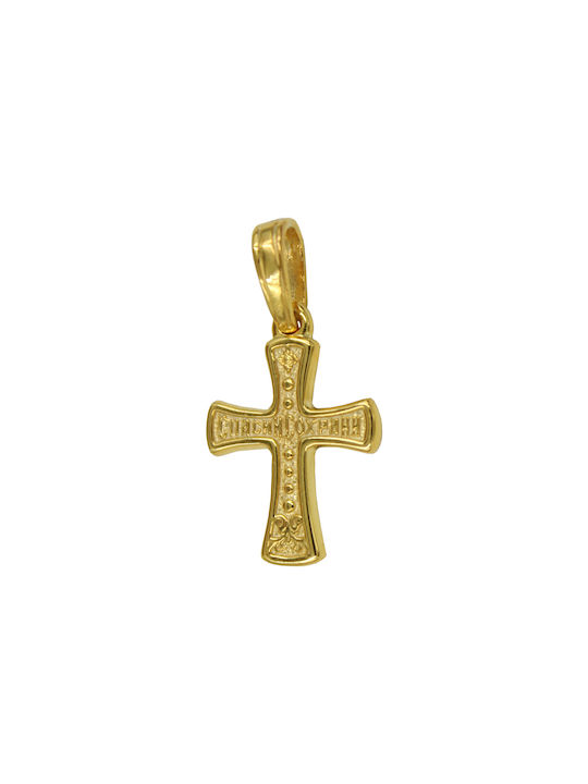 Roloi Kaliamanis Men's Gold Cross 14K Double Sided with the Crucified