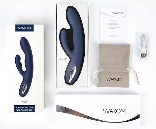 Svakom Mini Κλειτοριδικός Δονητής με Απομακρυσμένο Έλεγχο 21.5cm Μπλε