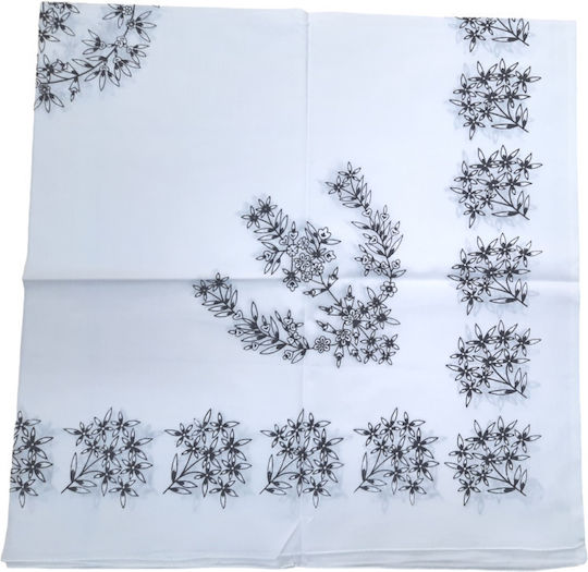 Afoi Giannakopouloi Women's White Scarf Traditional Costume Accessory