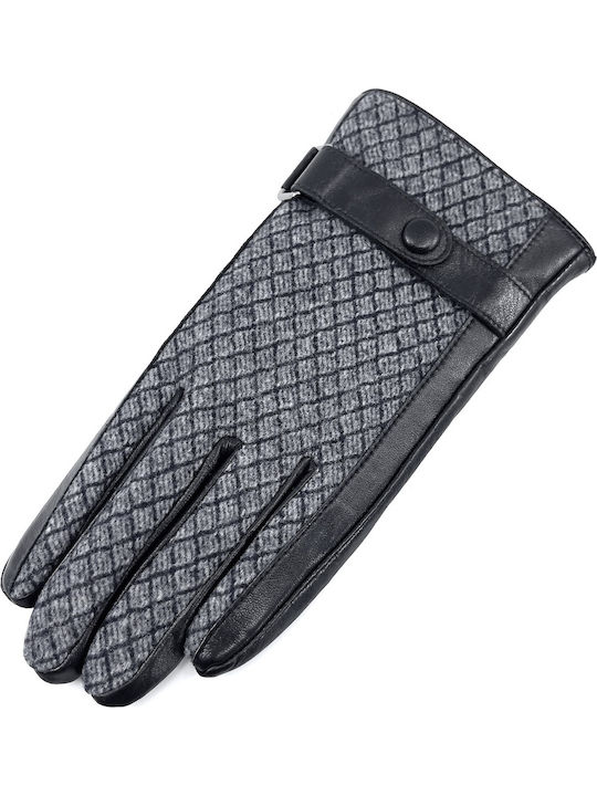Men's Leather Touch Gloves Black