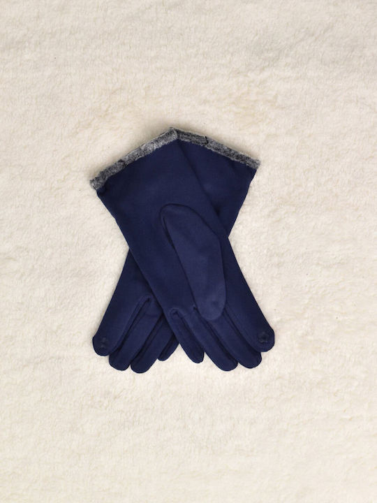 Marineblau Vlies Handschuhe
