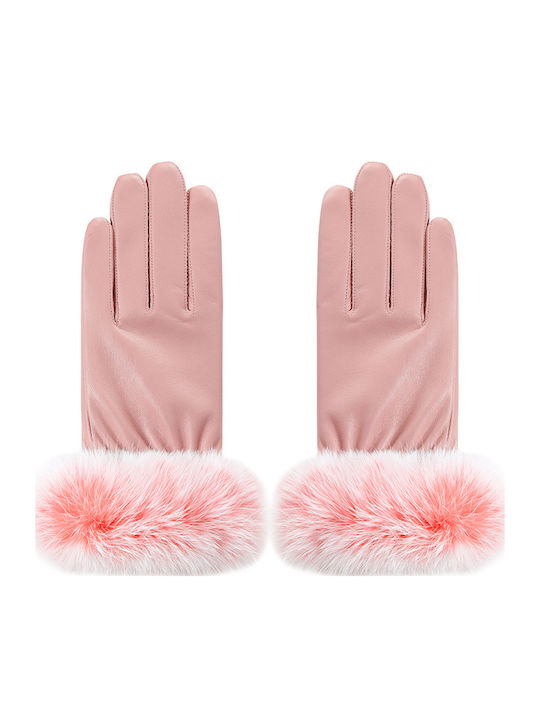 Women's Leather Touch Gloves Black