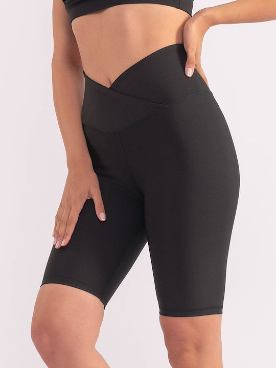 The Lady Ausbildung Frauen Fahrrad Leggings Hochgeschnitten & Push Up Schwarz