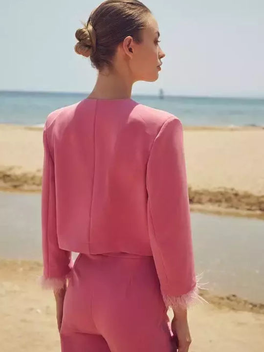 Desiree Kurz Damen Blazer Rosa
