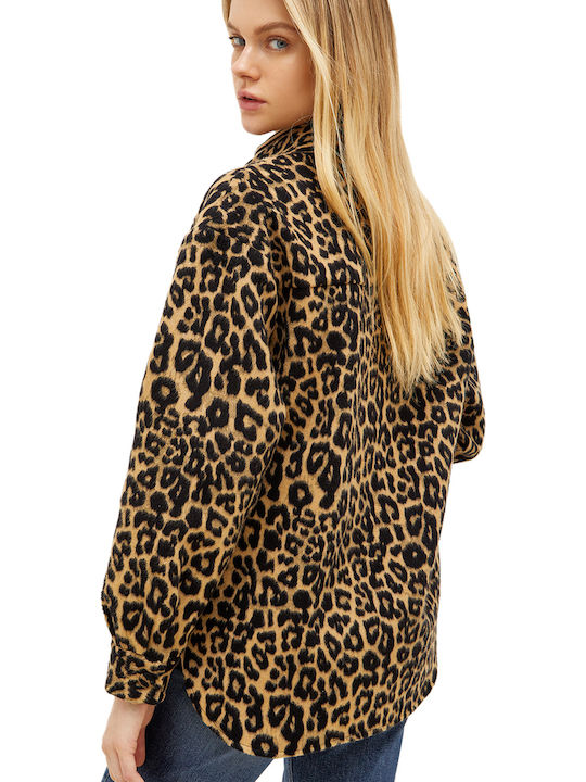Femeie Leopard Overshirt