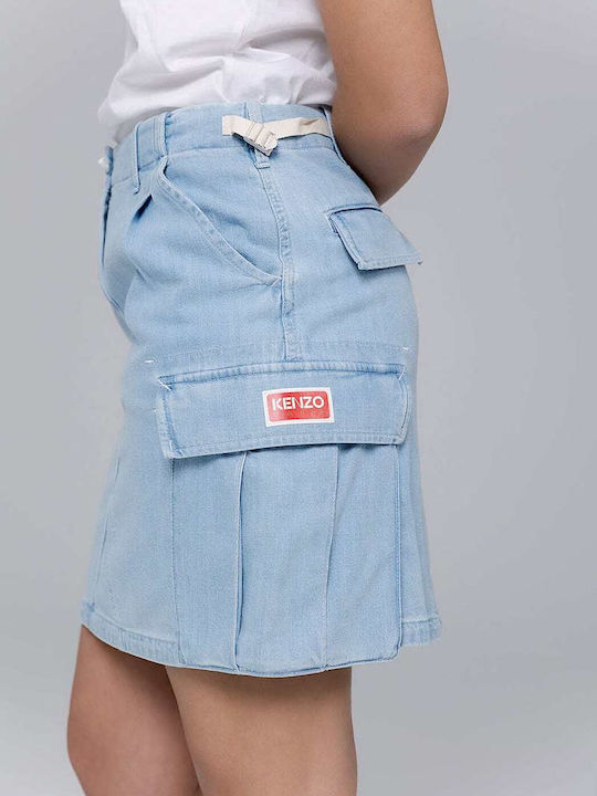 Denim Hoch tailliert Mini Rock Blau