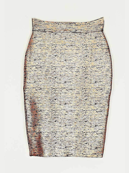 Cuca Women's Pencil Skirt Brown