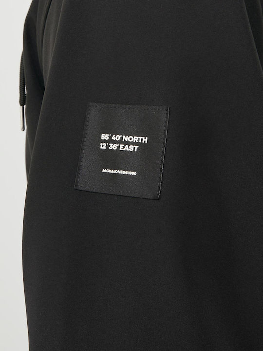 Χειμωνιάτικο Μπουφάν Softshell Αδιάβροχο και Αντιανεμικό Μαύρο