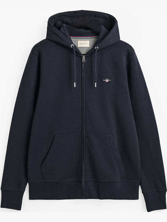 Cardigan with Hood Navy Blue