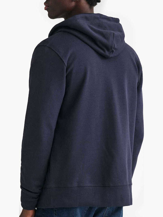 Cardigan with Hood Navy Blue
