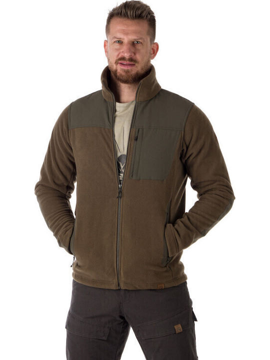 Ανδρική Ζακέτα Fleece Χακί