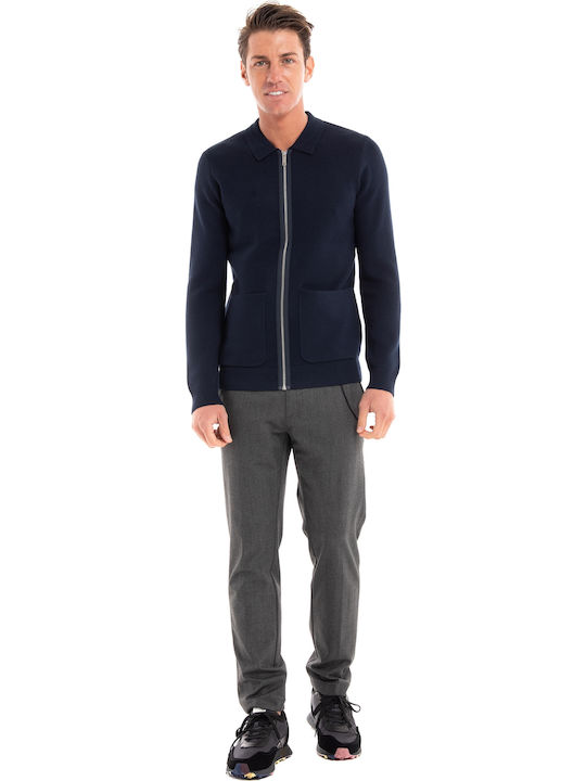 Men's Knitted Cardigan Blue
