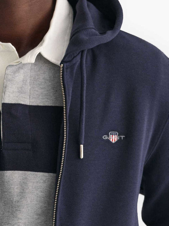 Cardigan with Hood Navy Blue