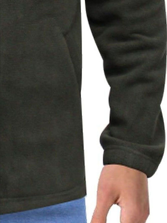Ανδρική Ζακέτα Fleece Χακί