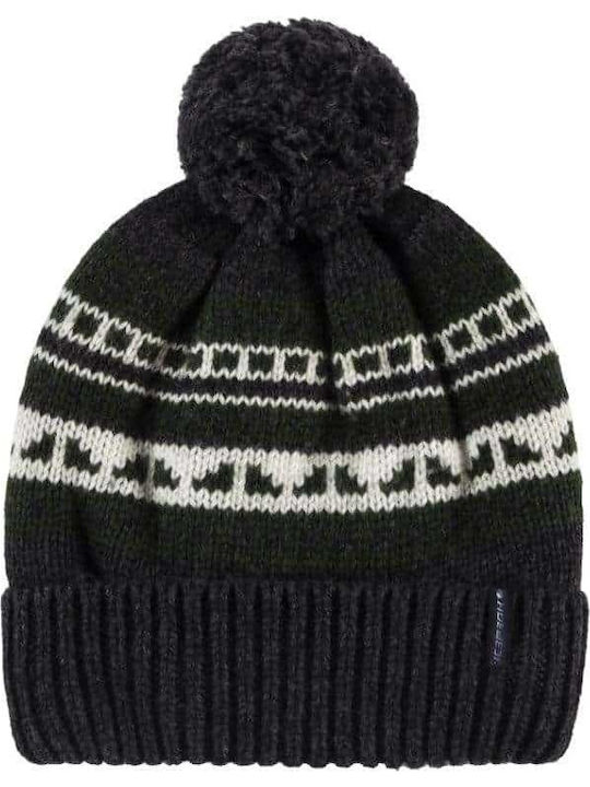 Knitted Fleece Beanie Cap Black