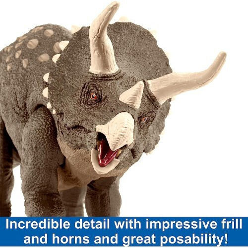 Action Figure Triceratops Jurassic World Dinosaur for 4+ years old Years 18cm.
