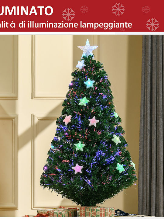Christmas Tree 120cm with 130 Branches and with Fiber Optic Lighting