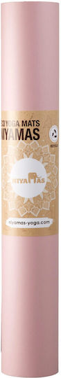 Niyamas Упражнение Мат Йога Розов с преносима дръжка (183x68x0.5см)