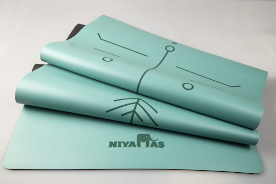Niyamas Exercise Mat Green with Carry Strap (183x68x0.5cm)