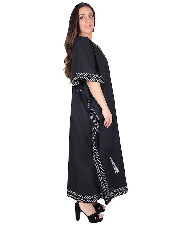Platinum Fashion Καφτάνι Παραλίας Μαύρο