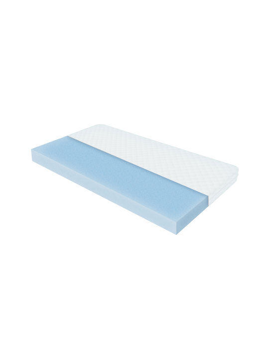 ML-Design Baby Crib White with Mattress 70x140cm