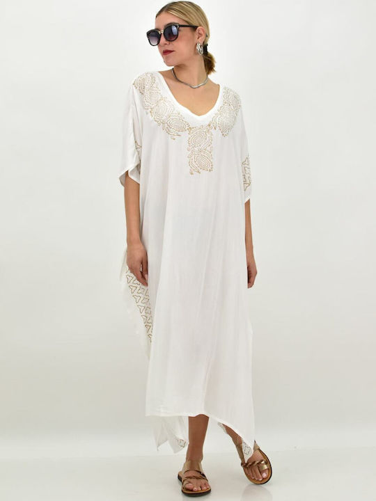 Potre Damen Kaftan Strand Gold