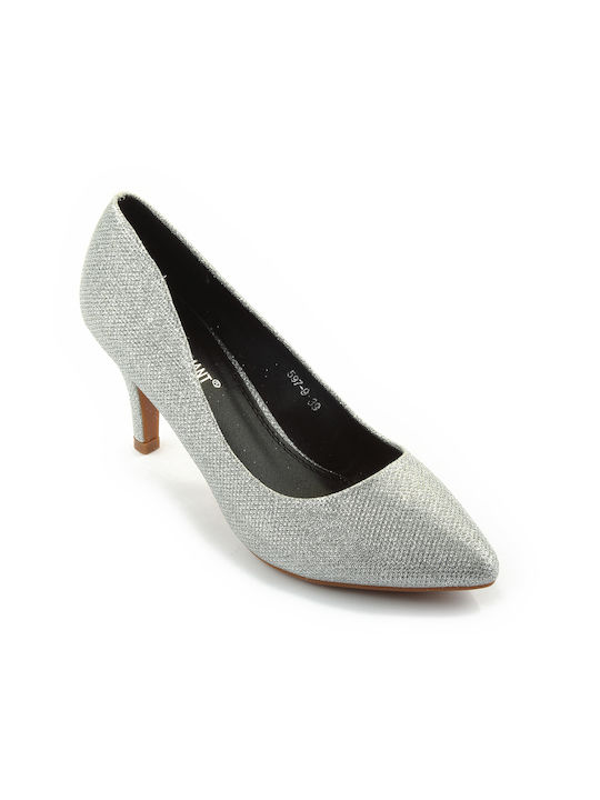 Fshoes Pumps mit Stiletto-Absatz Silber