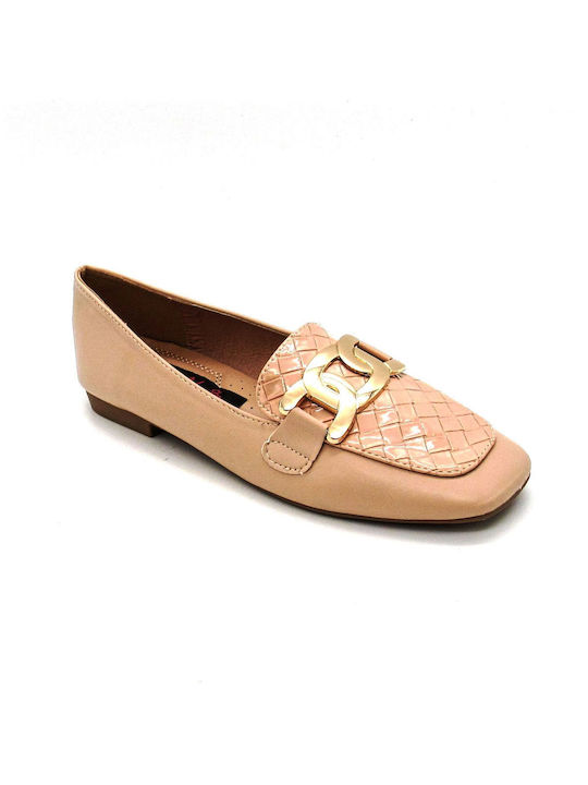 Plato Damen Loafers in Gold Farbe