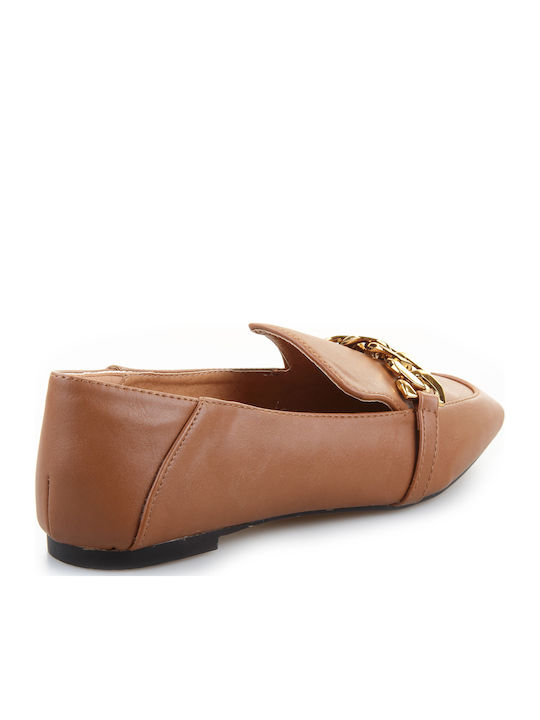 Women's Moccasins in Tabac Brown Color