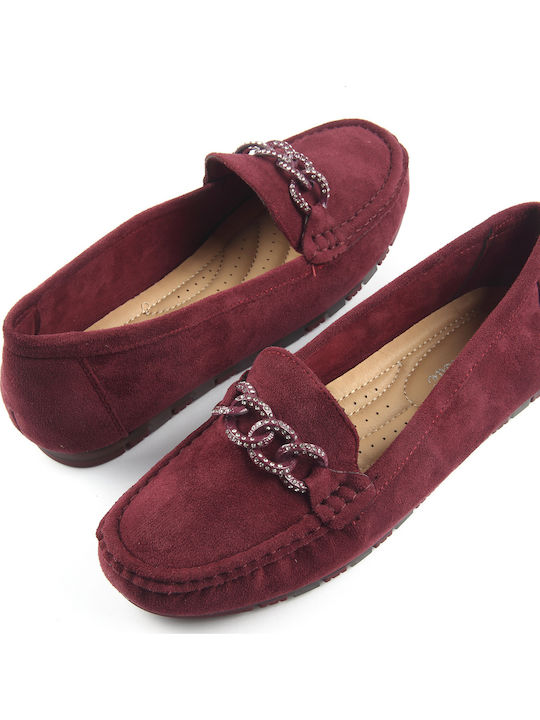 Women's Moccasins Burgundy